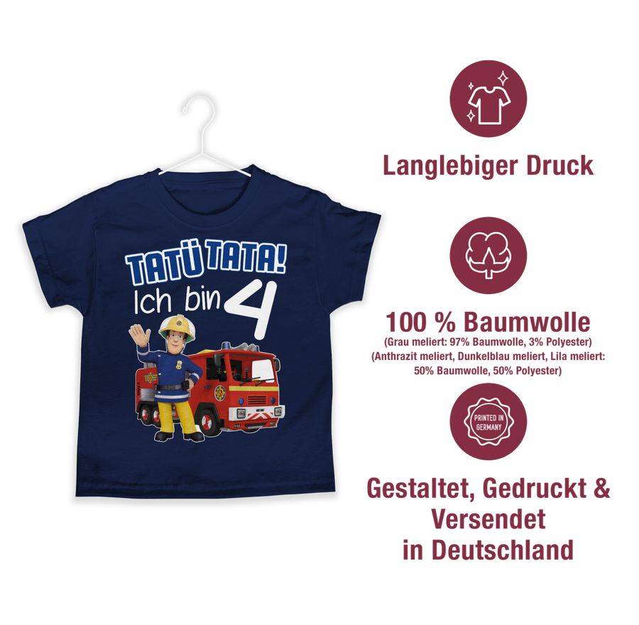 Shirtracer Tatü Tata! Ich bin 4 - blau: Tshirt Gym Bag Shirtracer Rabatte dieses Monats
