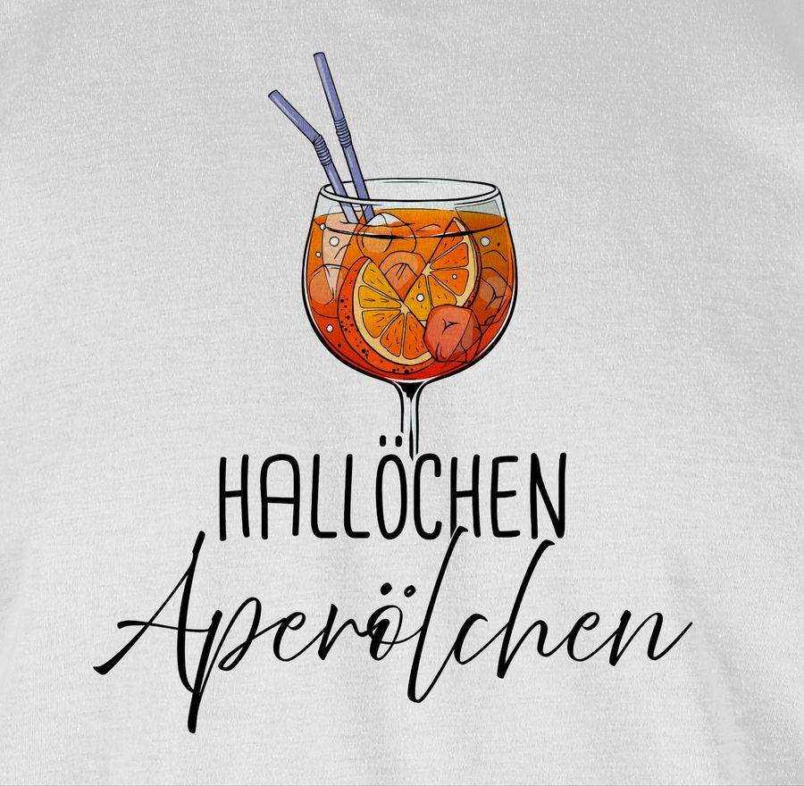 Shirtracer Hallöchen Aperölchen Aperol Spritz Mädelsabend Shirts & Mehr Shirtracer Lagerräumung