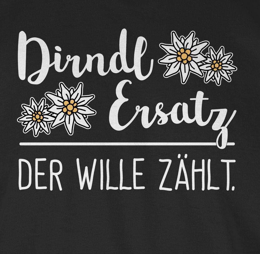 Shirtracer Dirndl Ersatz der Wille zählt - weiß Shirts & Mehr Shirtracer Top Angebot