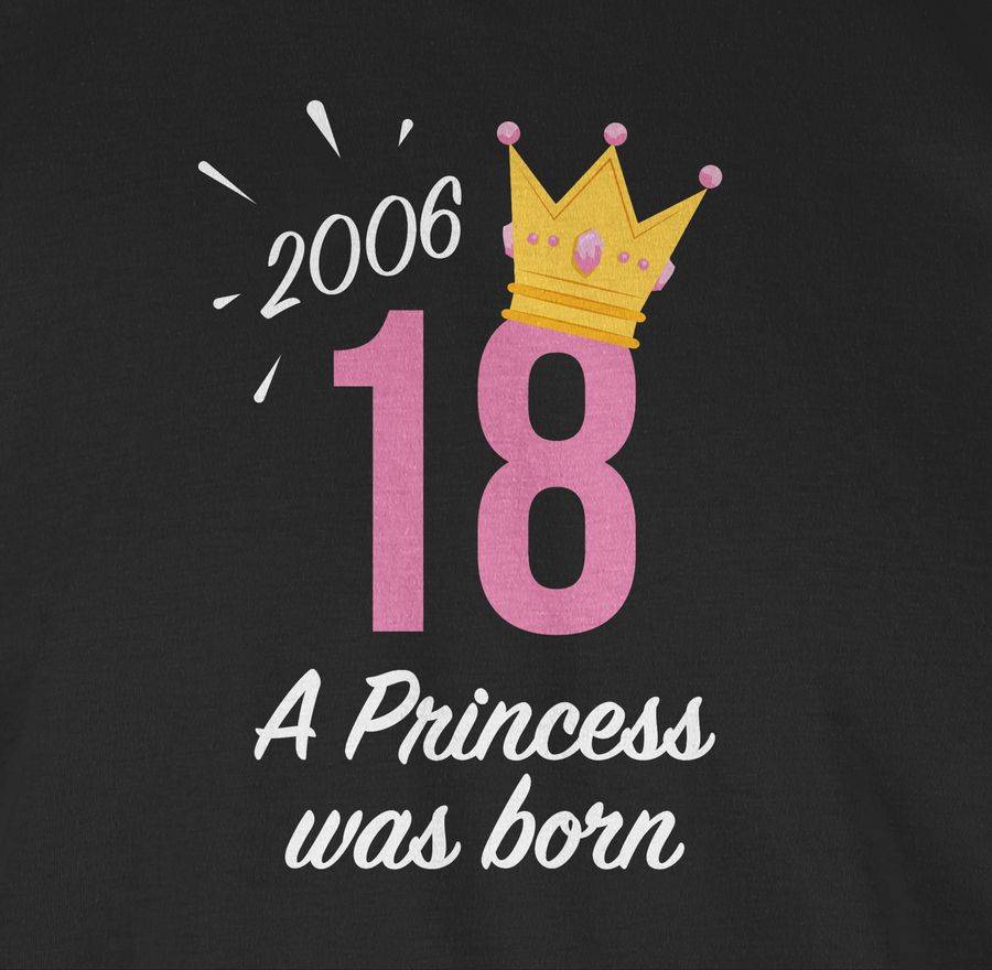 Shirtracer Achtzehnter Geburtstag Mädchen Princess 2006: T-Shirt Turnbeutel Shirtracer Zeitlich begrenztes Angebot