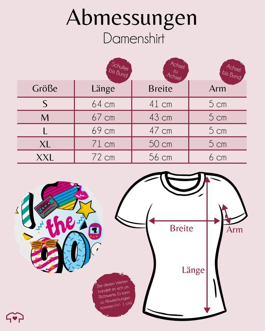 Shirtracer I love the 90s bunt: T-Shirt Turnbeutel Shirtracer Große Rabatte