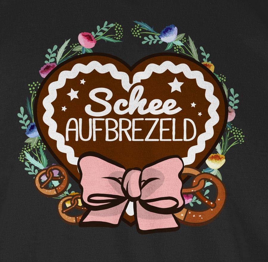 Shirtracer Schee aufbrezeld Lebkuchenherz: T-Shirt Turnbeutel Shirtracer Neueste Stile