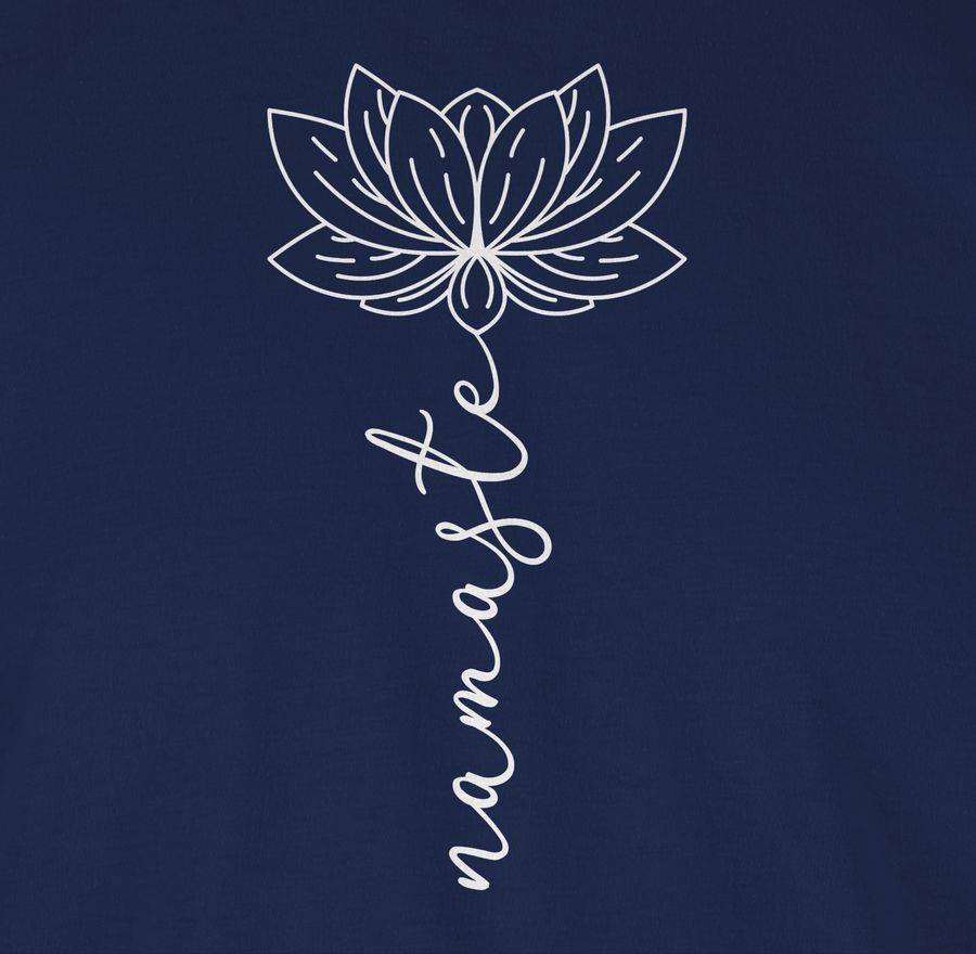 Shirtracer Namaste Lotusblüte weiß: Tshirt Rucksack Shirtracer Letzte 2 Tage