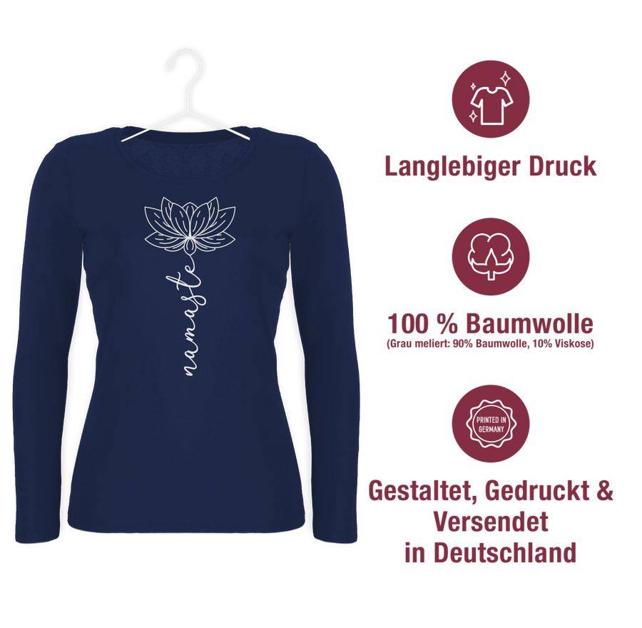 Shirtracer Namaste Lotusblüte weiß: Tshirt Rucksack Shirtracer Letzte 2 Tage