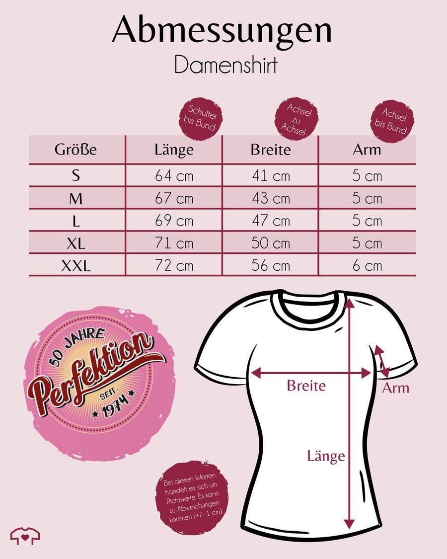 Shirtracer Fünfzig Jahre Perfektion 1974 I Shirts & Mehr Shirtracer Zeitbegrenzte Promotion