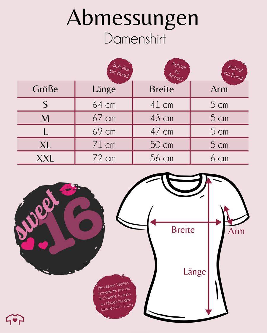 Shirtracer Sweet Sixteen: T-Shirt Rucksack Shirtracer Bis zu 65% Rabatt