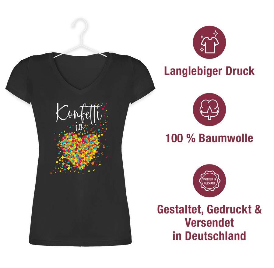 Shirtracer Konfetti im Herzen Kalligrafie - weiß Shirts & Mehr Shirtracer Nur noch ein Tag übrig