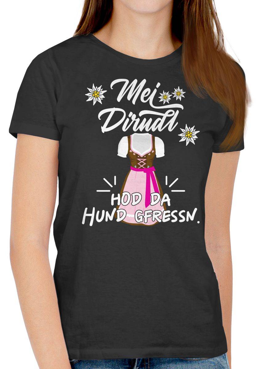 Shirtracer Mei Dirndl hod da Hund gfressn Shirts & Mehr Shirtracer 50% Rabatt für begrenzte Zeit
