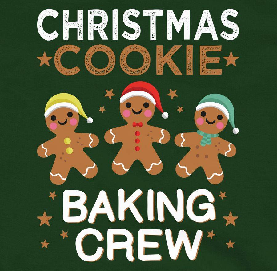 Shirtracer Christmas Cookie Baking Crew Lebkuchenmännchen: Tshirt Gym Bag Shirtracer Online