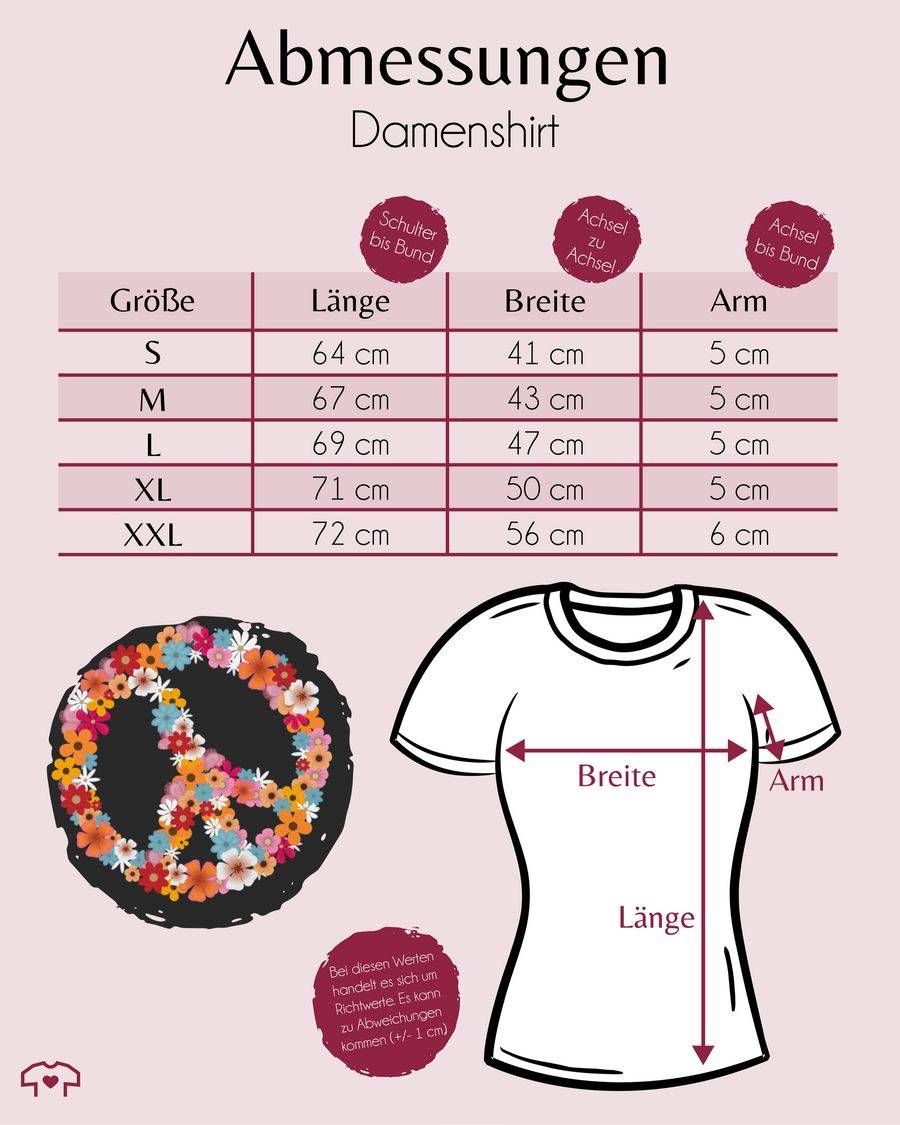 Shirtracer Peace Flower Power: T-Shirt Turnbeutel Shirtracer Auslauf