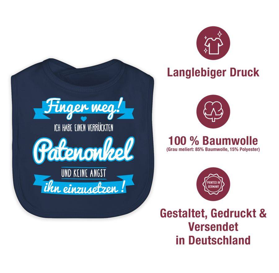Shirtracer Ich habe einen verrückten Patenonkel blau Shirts & Mehr Shirtracer Meist gekauft