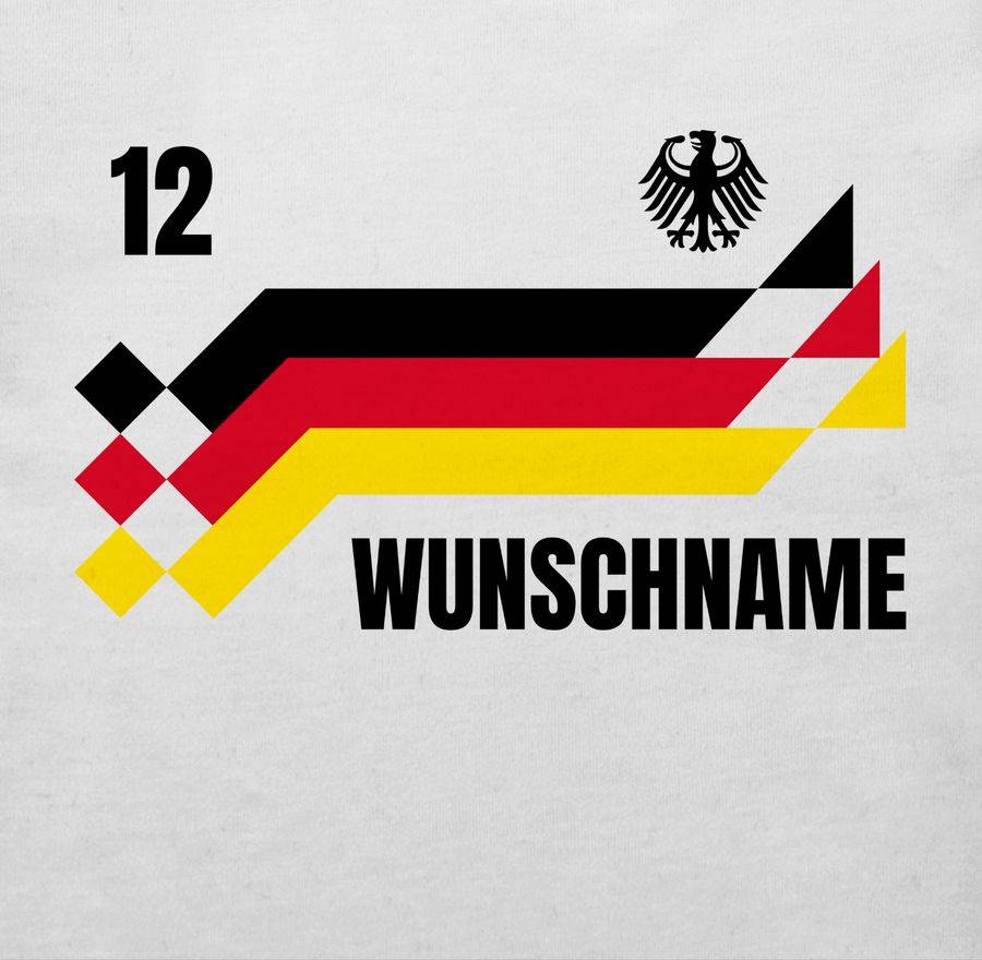 Shirtracer Deutschland Trikot mit Name und Nummer Germany: Tshirt Rucksack Shirtracer Blitzverkäufe