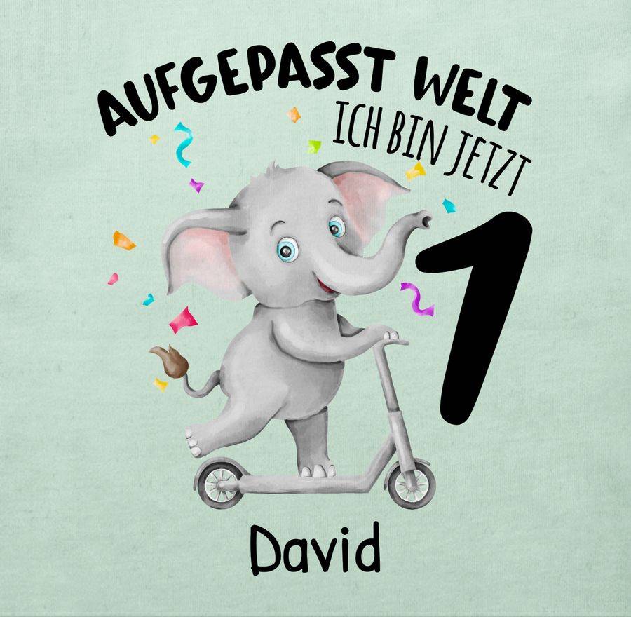 Shirtracer Ich bin jetzt 1 - Aufgepasst Welt: Tshirt Gym Bag Shirtracer Kostenloser Versand