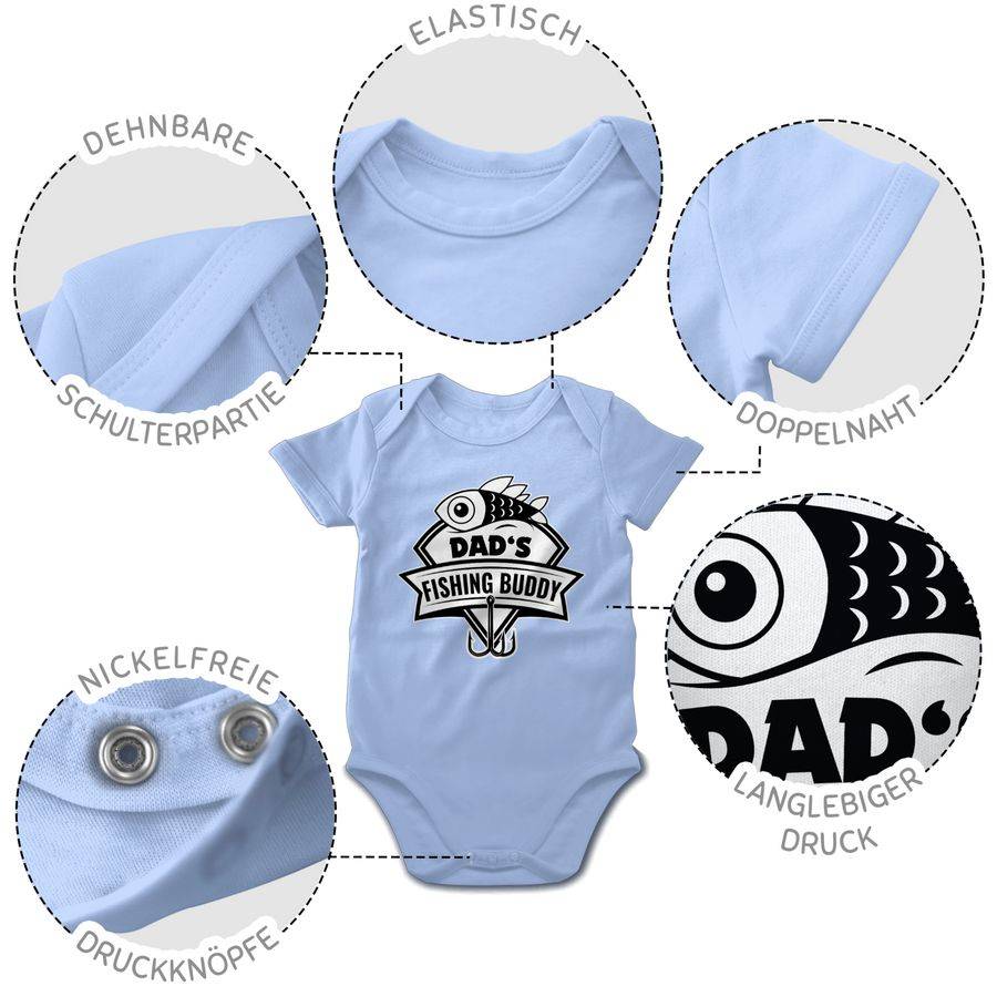 Shirtracer Dad's fishing Buddy Shirts & Mehr Shirtracer Fabrikpreis