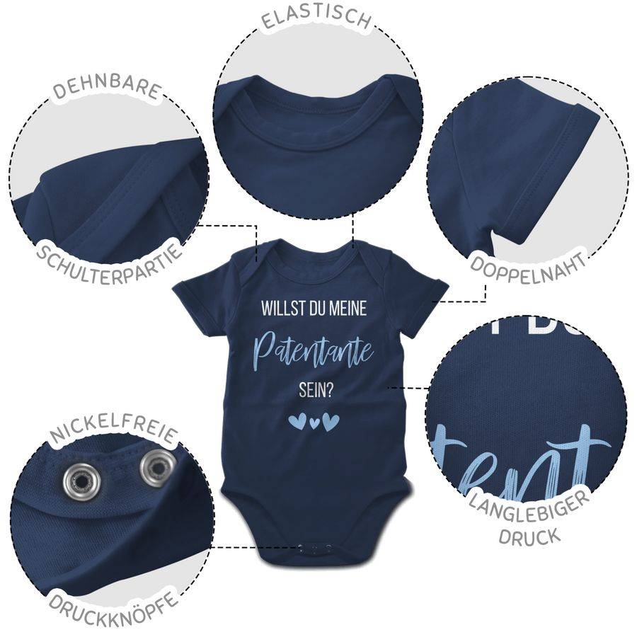 Shirtracer Willst du meine Patentante sein? Babyblau: Tshirt Turnbeutel Shirtracer Großer Ausverkauf