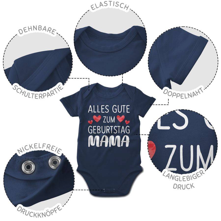 Shirtracer Alles gute zum Geburtstag Mama weiß: Tshirt Gym Bag Shirtracer Preisnachlass
