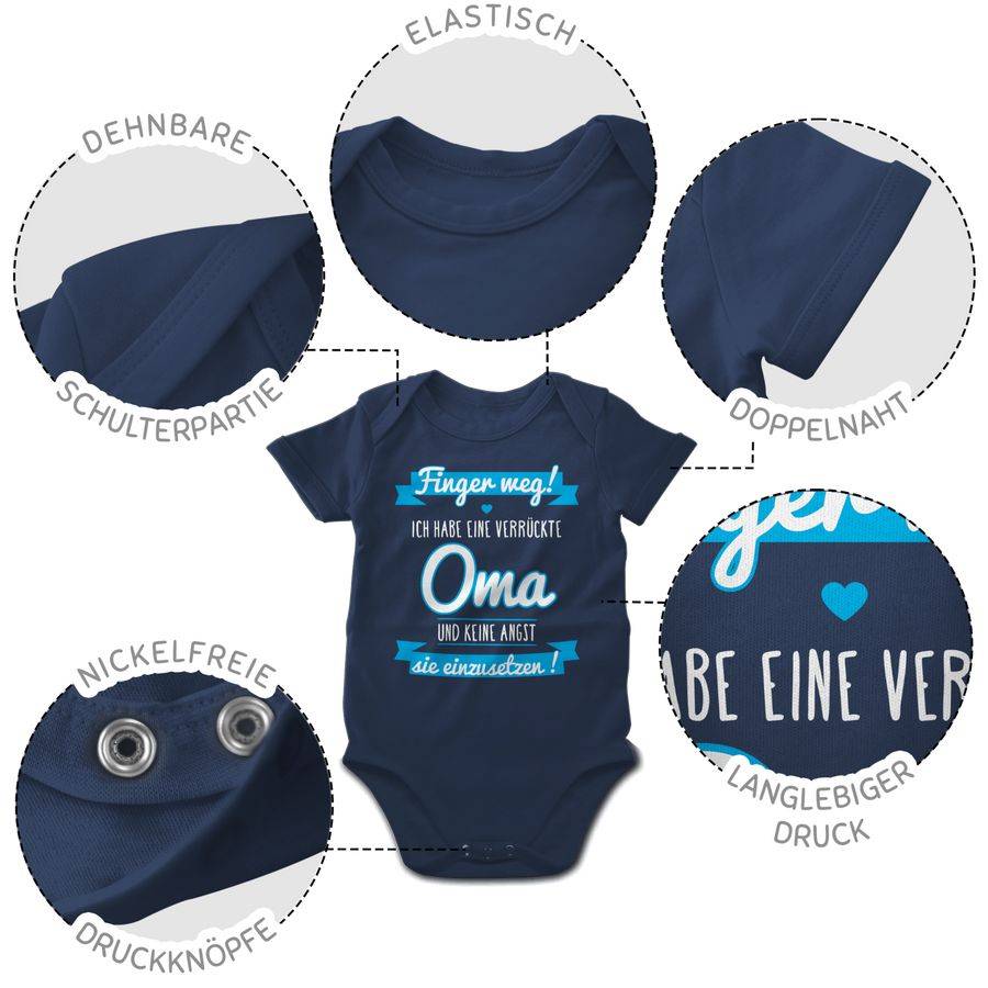 Shirtracer Ich habe eine verrückte Oma blau Shirts & Mehr Shirtracer Valentinstagsangebot