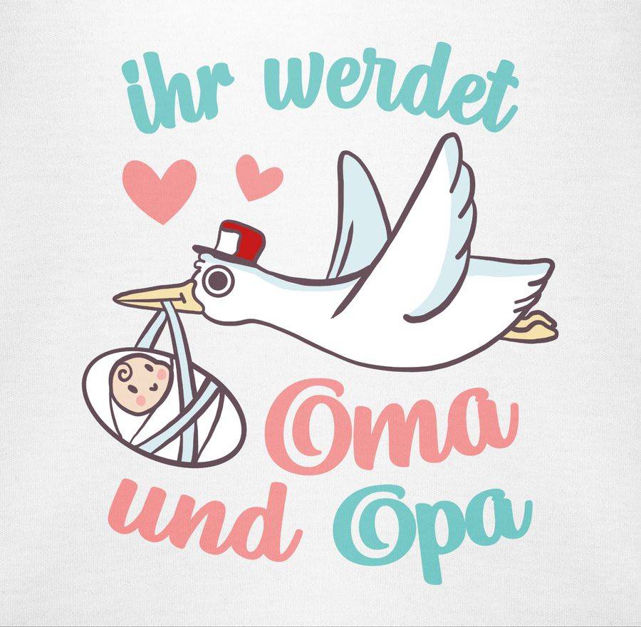 Shirtracer Ihr werdet Oma und Opa - Storch Shirts & Mehr Shirtracer Heißer Verkauf