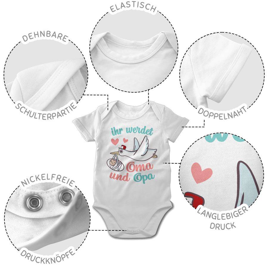 Shirtracer Ihr werdet Oma und Opa - Storch Shirts & Mehr Shirtracer Heißer Verkauf