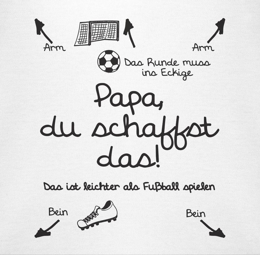 Shirtracer Papa du schaffst das Fußball - schwarz Shirts & Mehr Shirtracer Online Outlet