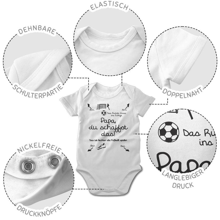 Shirtracer Papa du schaffst das Fußball - schwarz Shirts & Mehr Shirtracer Online Outlet