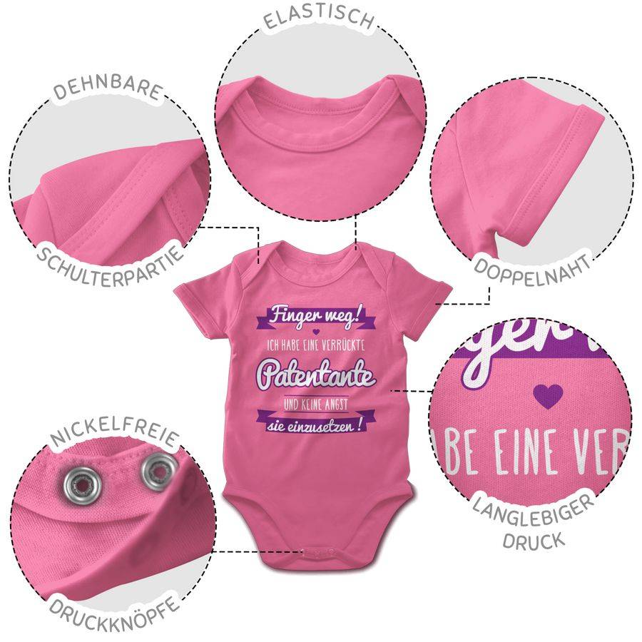 Shirtracer Ich habe eine verrückte Patentante lila Shirts & Mehr Shirtracer Saisonale Angebote