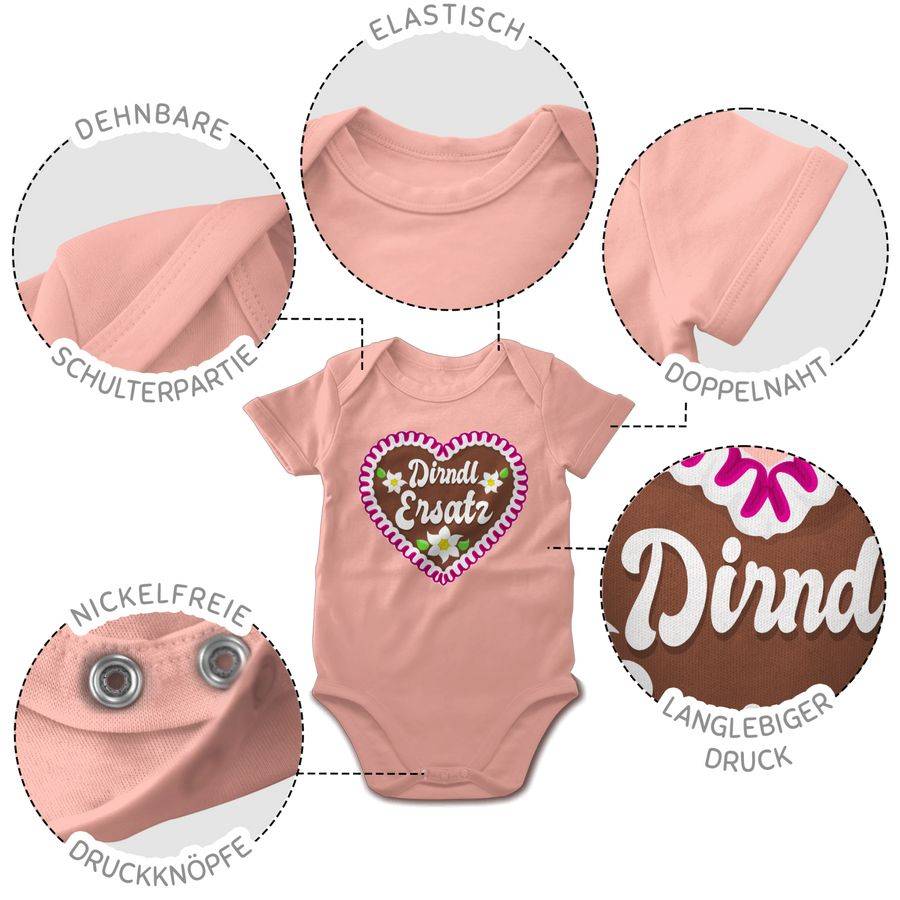 Shirtracer Dirndl Ersatz mit Lebkuchen: T-Shirt Turnbeutel Shirtracer Kostenlose Rückgabe