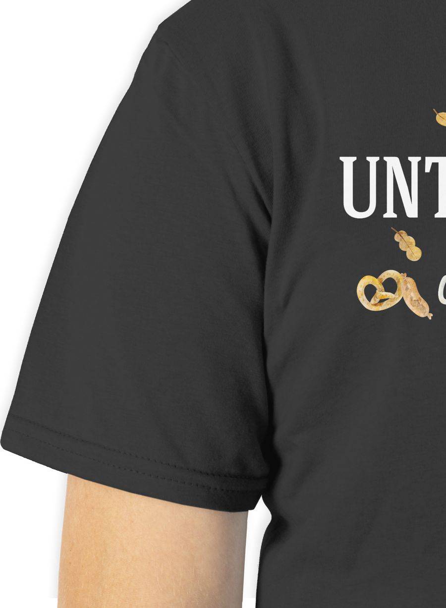Shirtracer Unterhopft - Schriftzug und Volksfest Symbole: T-Shirt Turnbeutel Shirtracer Preisnachlass