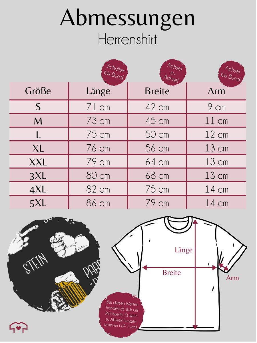 Shirtracer Biergeschenke Lustig - Schere Stein Bier - Hopfen - Herrentag Geschenk: T-Shirt Shirtracer Top Angebot