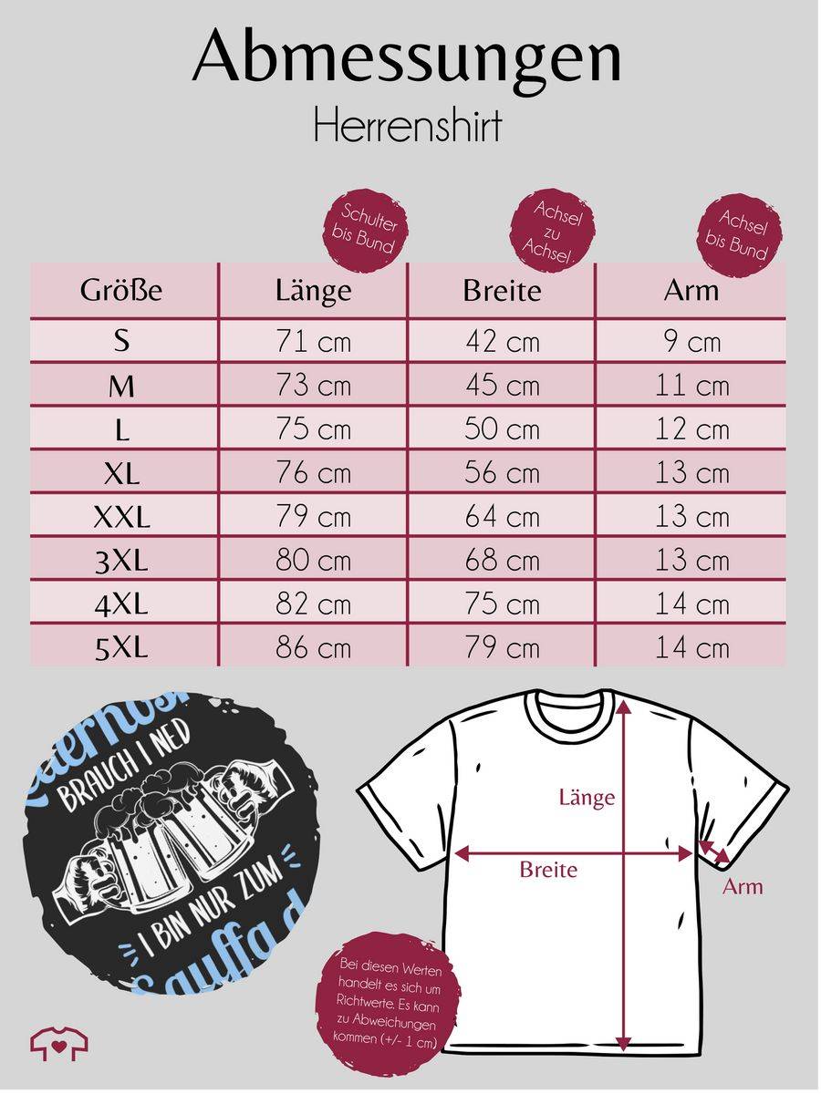 Shirtracer Lederhosn? Brauch i ned! Bin nur zum Sauffa da - weiß und hellblau Shirts & Me Shirtracer Saisonale Angebote