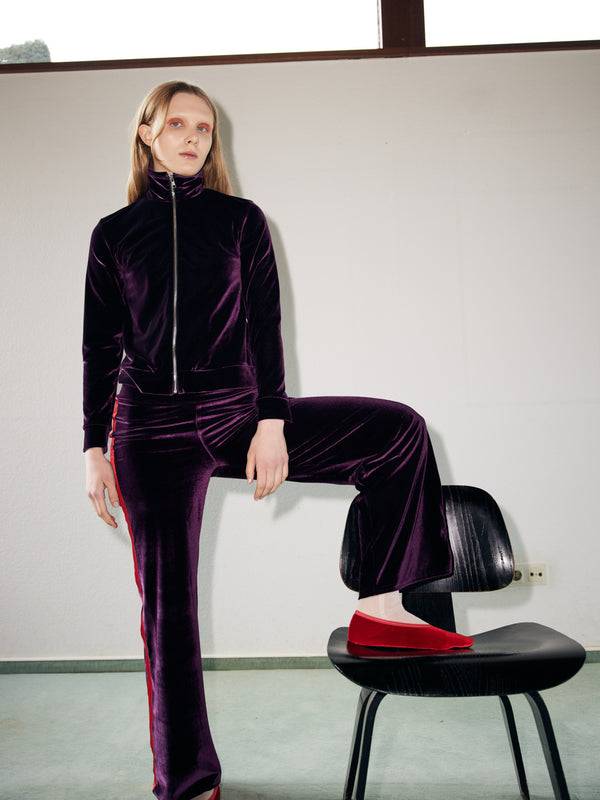 Simone Wild Velvet Zip Jacket Clearance-Verkauf