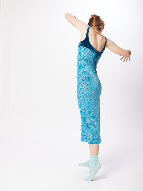 Simone Wild Devore Print Bra Dress Flash Sale