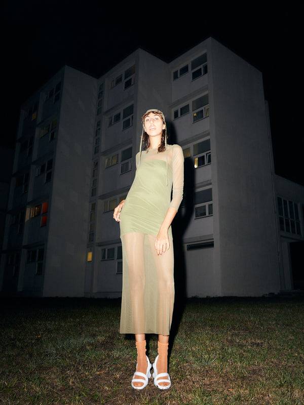 Simone Wild Net Long Dress Begrenzte Freigabe