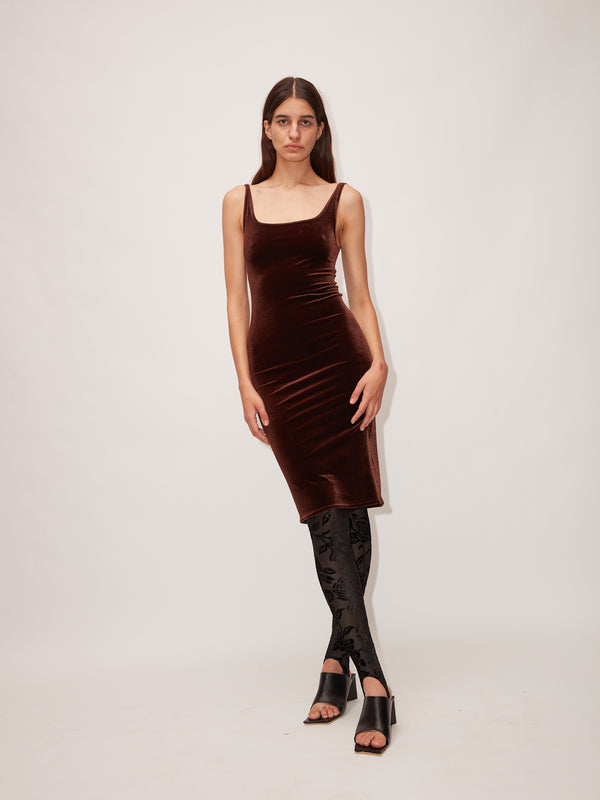 Simone Wild Velvet Dress Midi Letzte 3 Tage