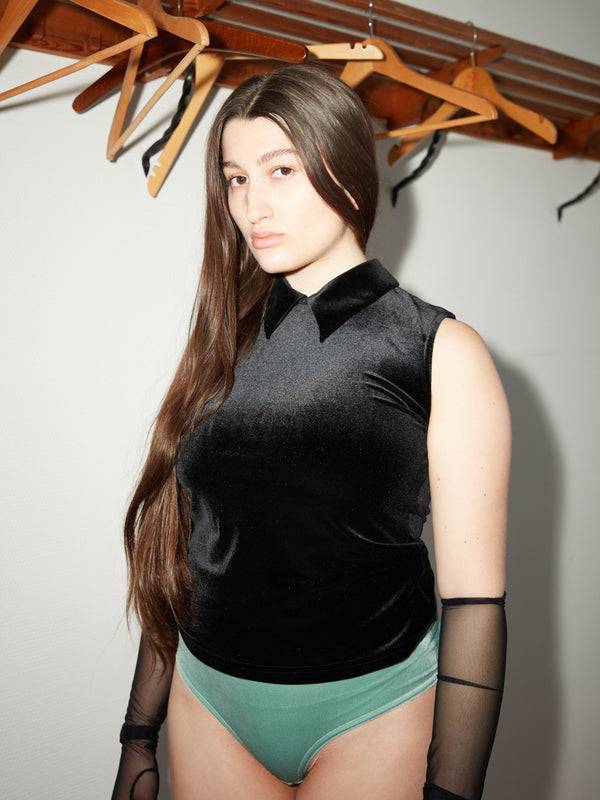 Simone Wild Velvet Blouse Meggy Neueste Stile