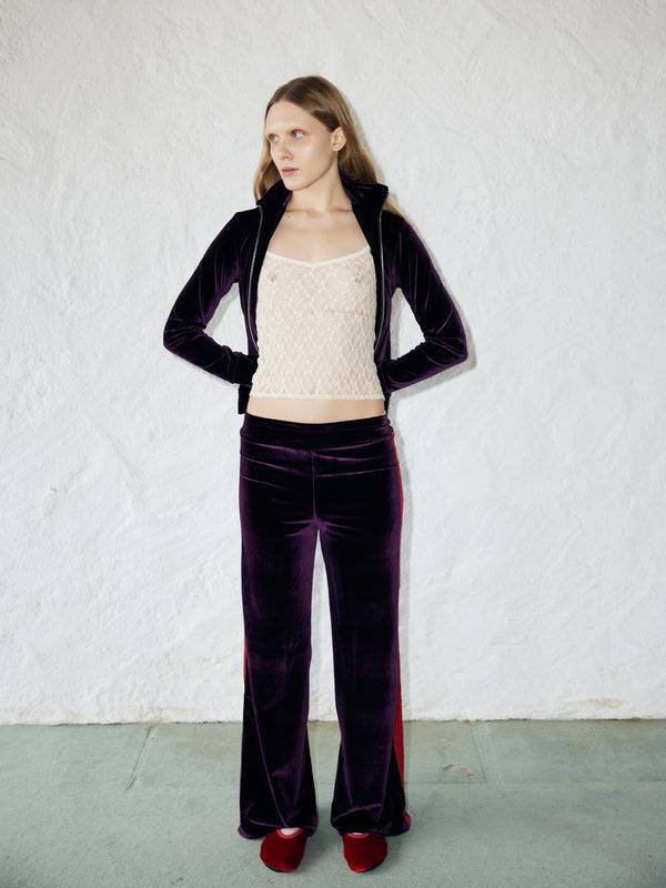 Simone Wild Velvet Stripe Pants Riesige Rabatte