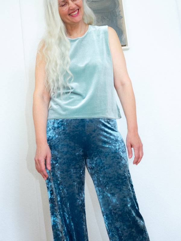 Simone Wild Hammered Velvet Cozy Pants Angebote