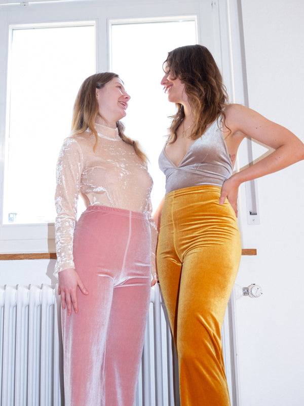 Simone Wild Velvet Wide Leg Pants Günstiger Verkauf