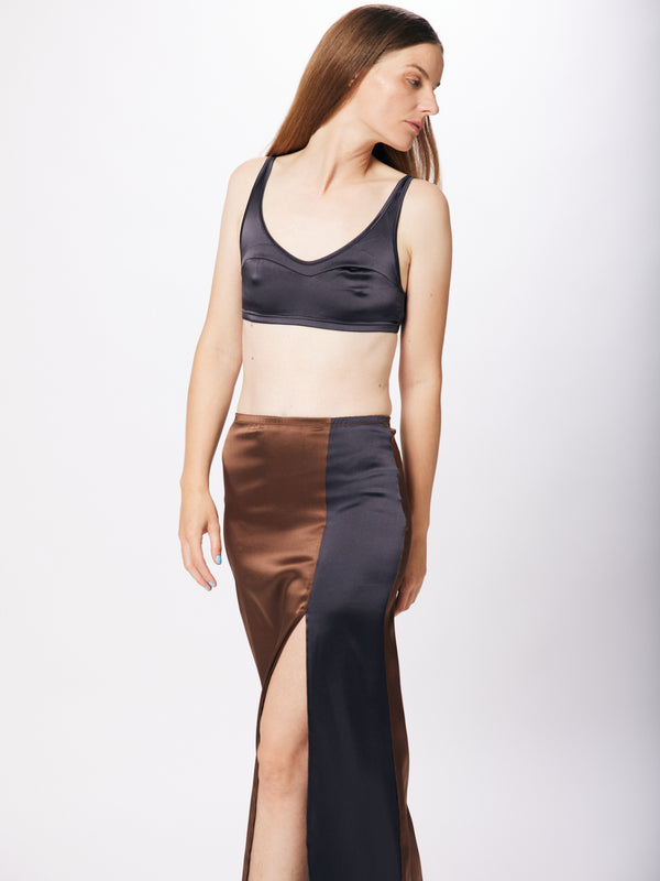 Simone Wild Satin Long Skirt Großer Ausverkauf