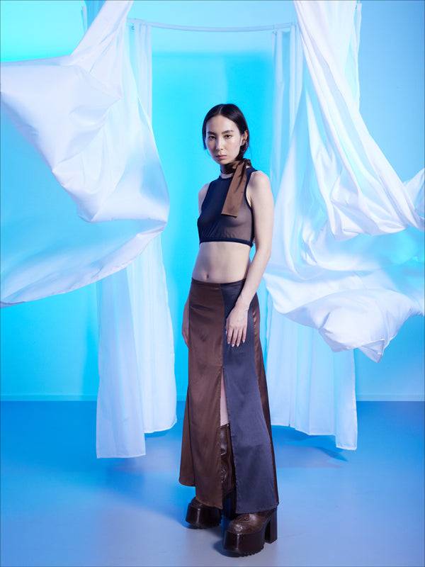 Simone Wild Satin Long Skirt Großer Ausverkauf
