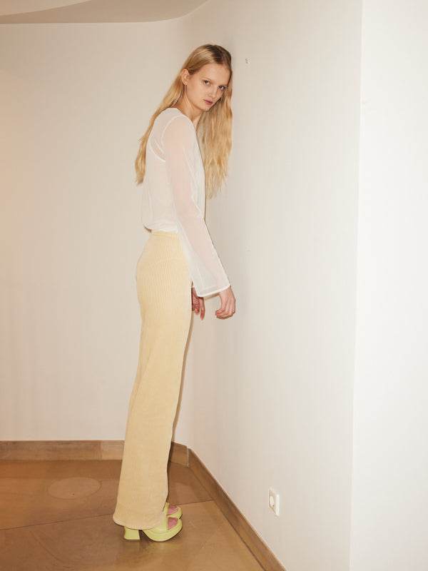 Simone Wild Corduroy Wide Leg Pants Lagerräumung