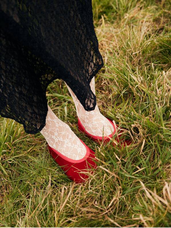 Simone Wild Velvet Ballet Slipper Kostenlose Rückgabe