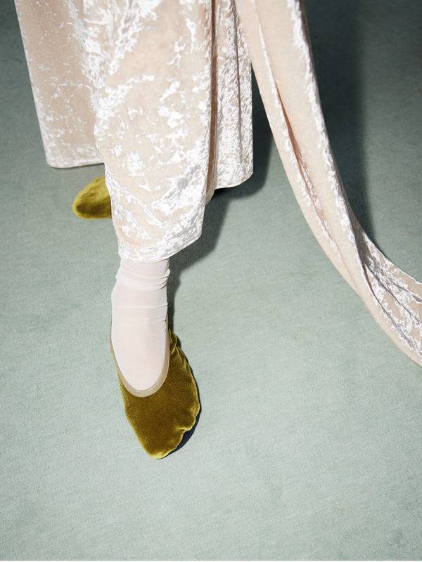 Simone Wild Velvet Ballet Slipper Begrenzte Freigabe