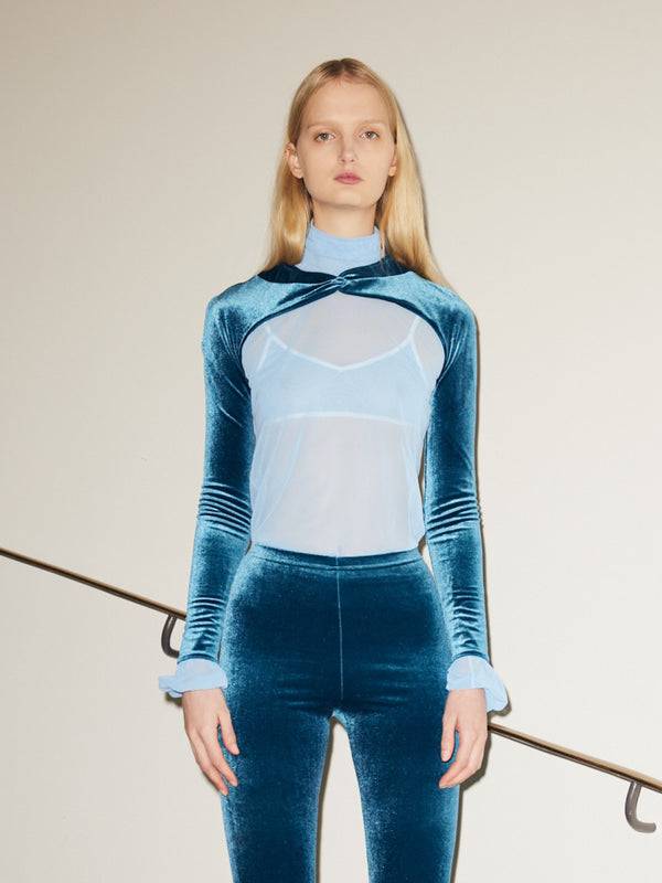 Simone Wild Velvet Knot Sleeves Tägliche Deals