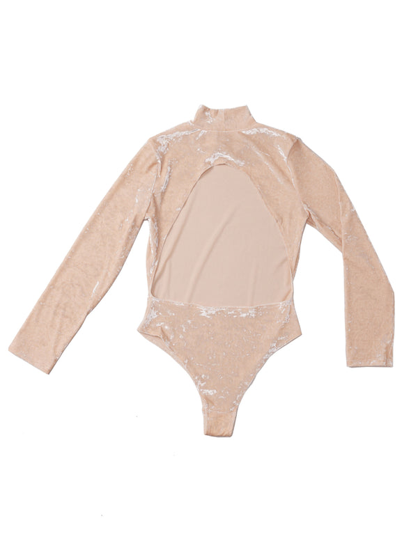 Simone Wild Velvet Body High Neck Sonderangebot der Fabrik