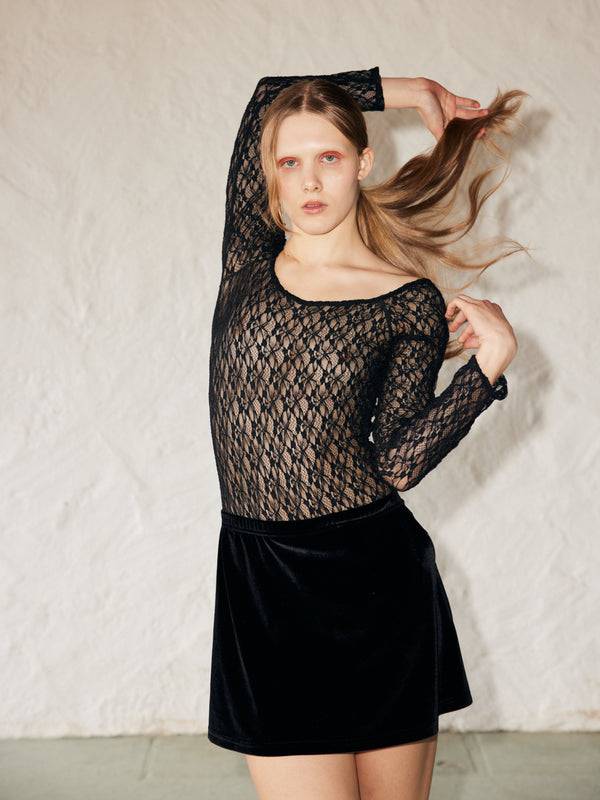 Simone Wild Lace Body Swan Tiefpreis