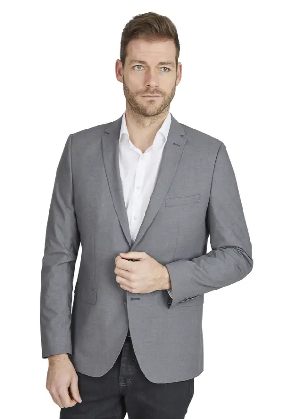 Steffen Klein Designer Business Sakko Anzug-Jackett Regular Fit in grau Fabrikladen