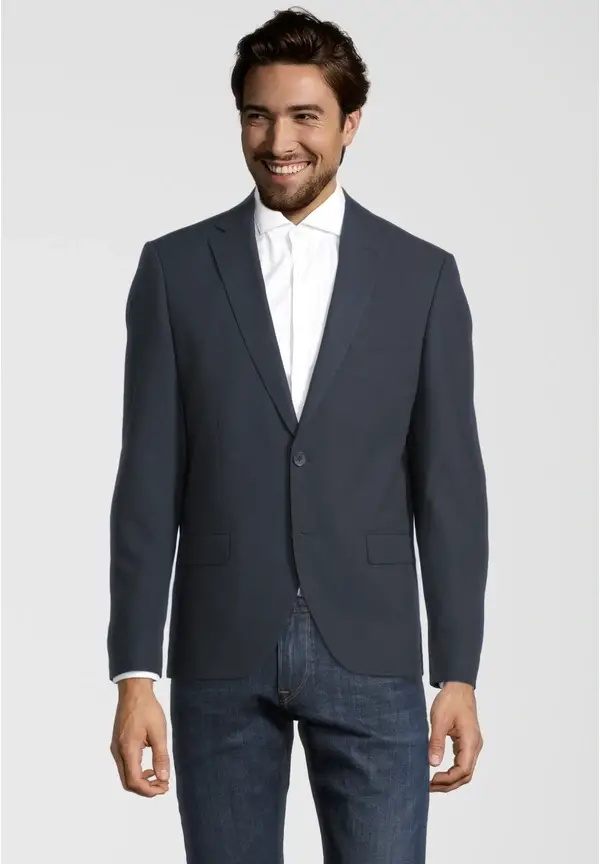 Steffen Klein Designer Business Sakko Slim Fit in Graublau Speichern exportieren