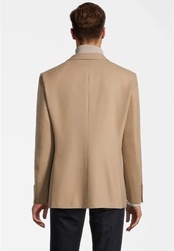Steffen Klein Sakko aufgesetzte Taschen in beige Verkauf