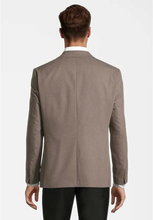 Steffen Klein Sakko aufgesetzte Taschen in beige im Angebot